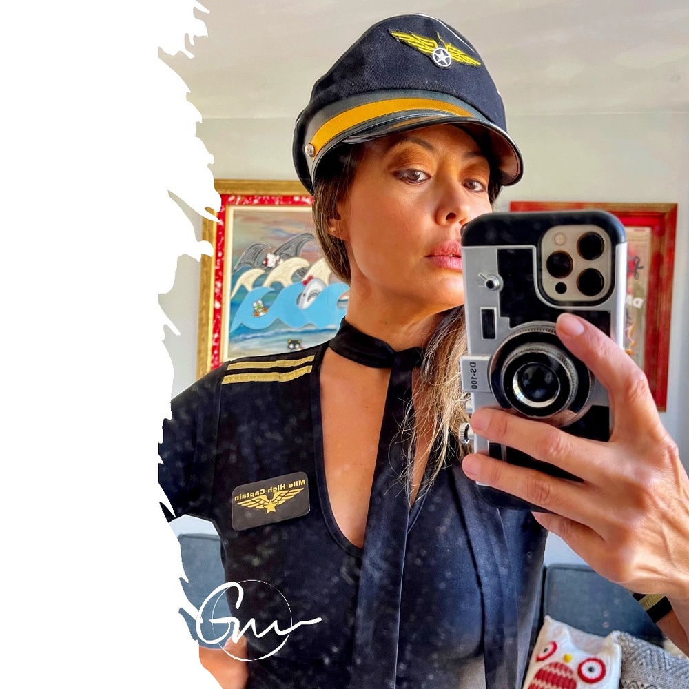 Dream Girl Sexy Mile High Captain Pilot Costume XS / S